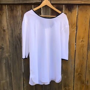 MAGASCHONI New York white zippered top